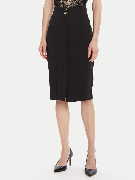 Rinascimento Rinascimento Suknja olovka CFC0125561003 Crna Slim Fit