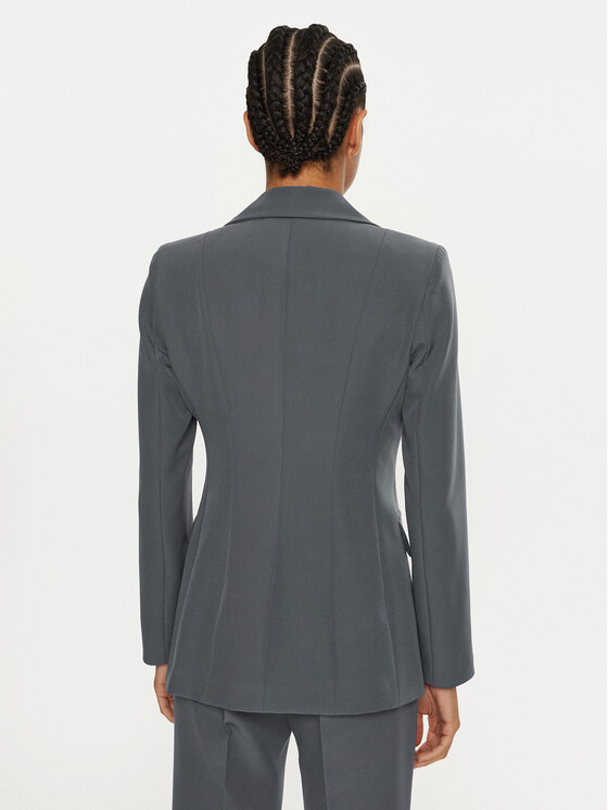 Maryley Maryley Marynarka 24IB139/43ST Szary Regular Fit