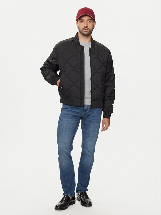 Tommy Hilfiger Tommy Hilfiger Μπόμπερ μπουφάν MW0MW37341 Μαύρο Regular Fit