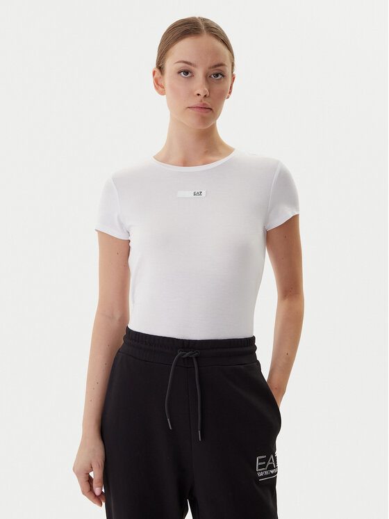 EA7 Emporio Armani EA7 Emporio Armani T-shirt 7W000673 AF12945 U0002 Bijela Slim Fit