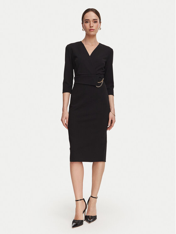 Rinascimento Rinascimento Kokteilikleit CFC0131143003 Must Regular Fit