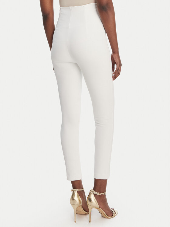 Elisabetta Franchi Elisabetta Franchi Παντελόνι υφασμάτινο PA-158-61E2-V350 Λευκό Skinny Fit