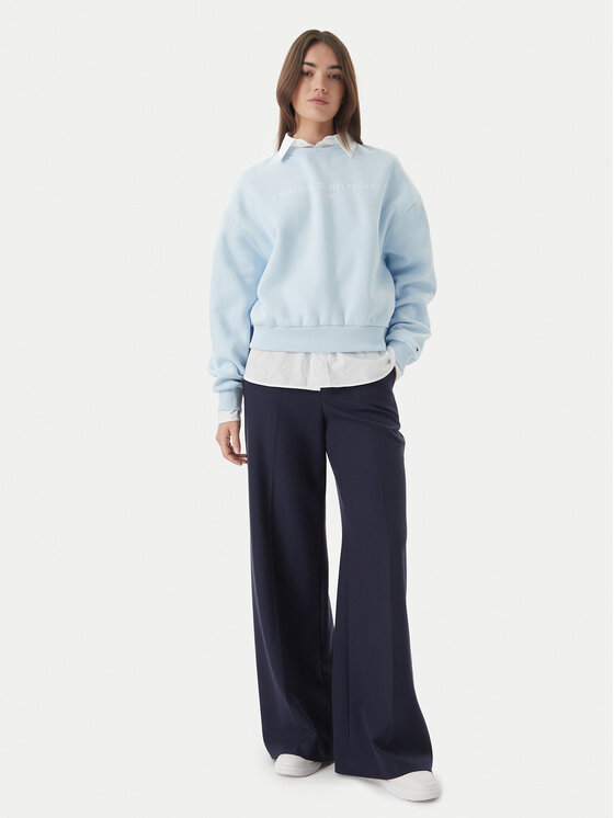 Tommy Hilfiger Tommy Hilfiger Mikina WW0WW47831 Svetlo modrá Regular Fit