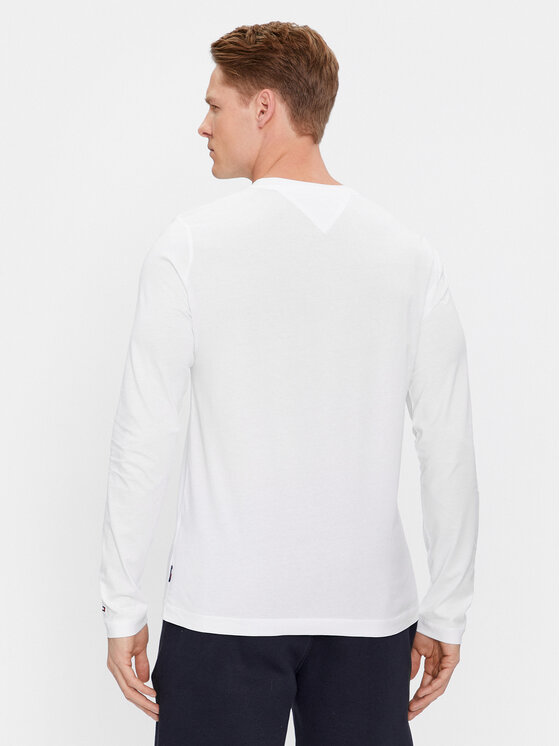 Tommy Hilfiger Tommy Hilfiger Marškinėliai ilgomis rankovėmis Arch Varsity MW0MW34252 Balta Regular Fit