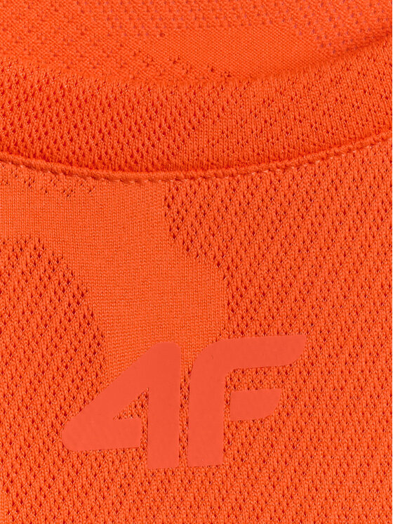 4F 4F Koszulka techniczna ATHLETIC Pomarańczowy Regular Fit
