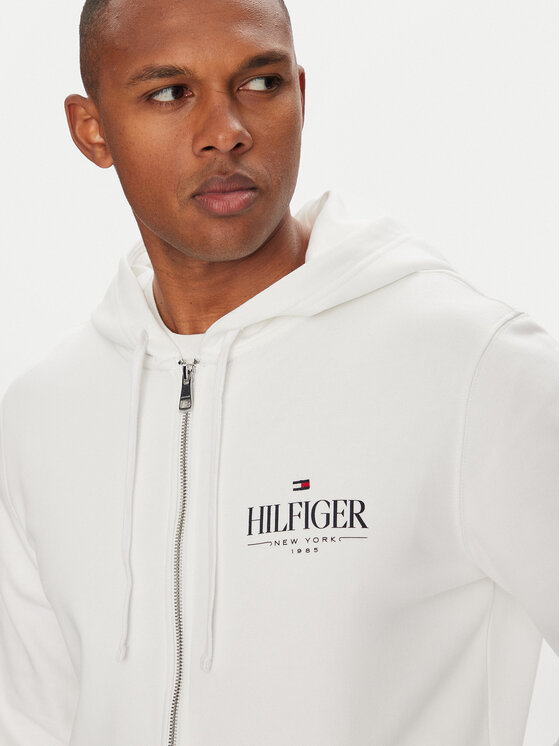 Tommy Hilfiger Tommy Hilfiger Majica dugih rukava Stacked MW0MW39375 Bijela Regular Fit