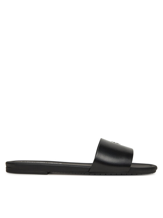 Calvin Klein Jeans Šľapky Flat Sandal Slide Mg YW0YW01697 Čierna