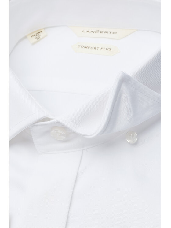 Lancerto Lancerto Koszula Tenera KO073126000053 Biały Slim Fit