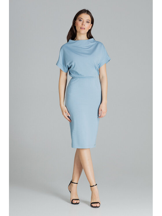 Lenitif Lenitif Vestito L087 Blu Regular Fit
