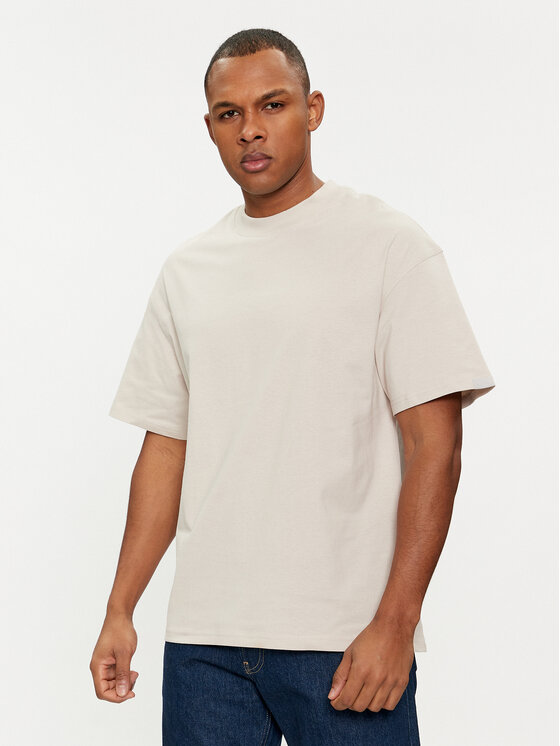 Jack&Jones Tricou Collective 12251865 Bej Wide Fit