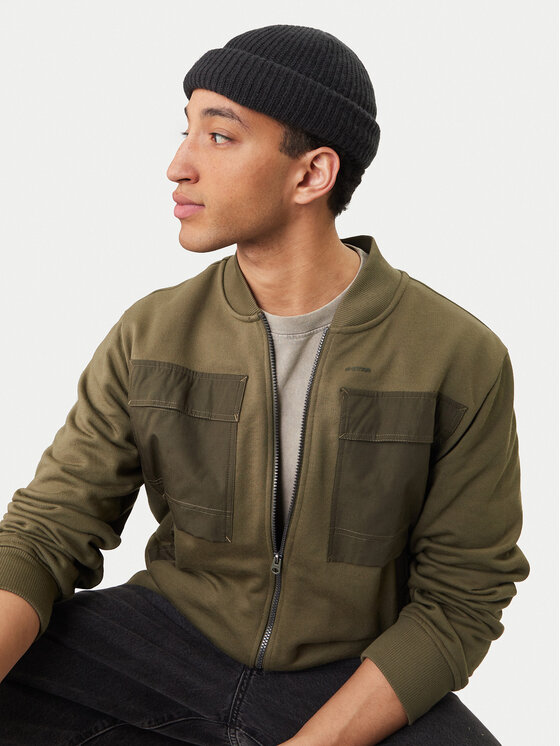 G-Star Raw G-Star Raw Džemperis ar kapuci D28824-E553 Zaļš Regular Fit