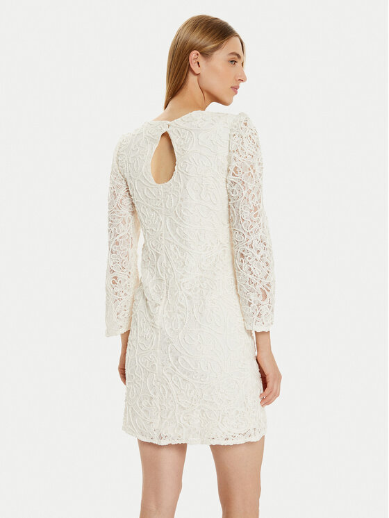 YAS YAS Koktel haljina Elenor 26032155 Écru Regular Fit