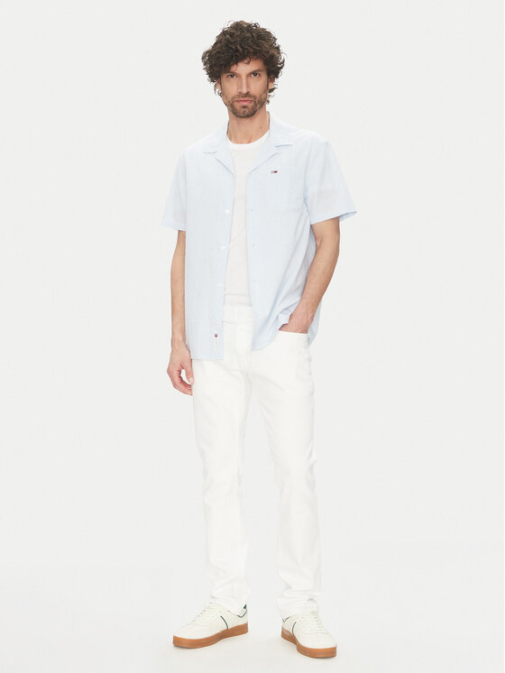 Tommy Jeans Tommy Jeans Cămașă DM0DM20895 Albastru celest Regular Fit