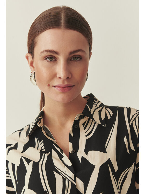 TATUUM Tatuum Košeľa ZIGGY Čierna Classic Fit