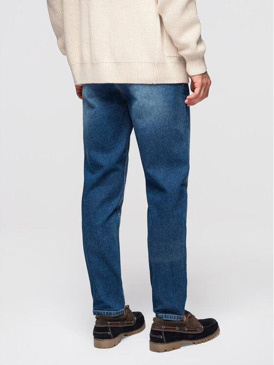 Ombre Ombre Jeansy OM-PADP-0253 Niebieski Regular Fit