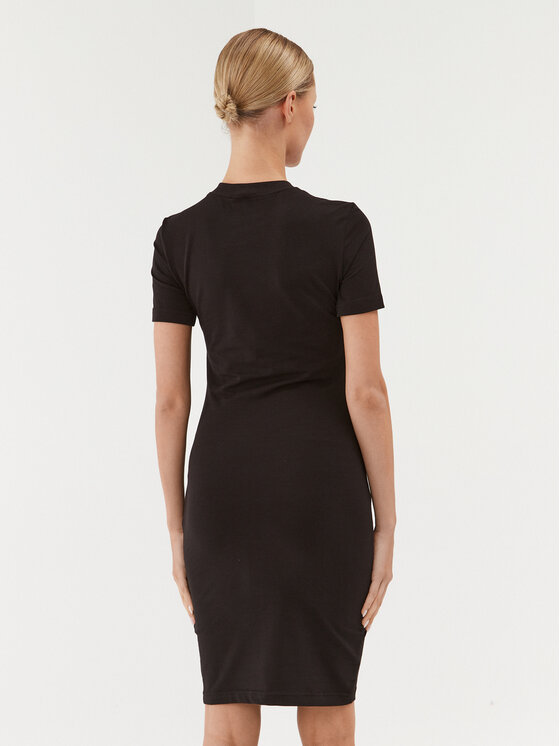 Versace Jeans Couture Ежедневна рокля 75HAOT20 Черен Regular Fit ...