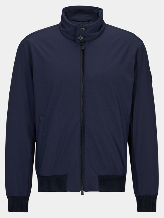 BOSS Boss Kurtka bomber P-Cordovan 50493682 Granatowy Regular Fit