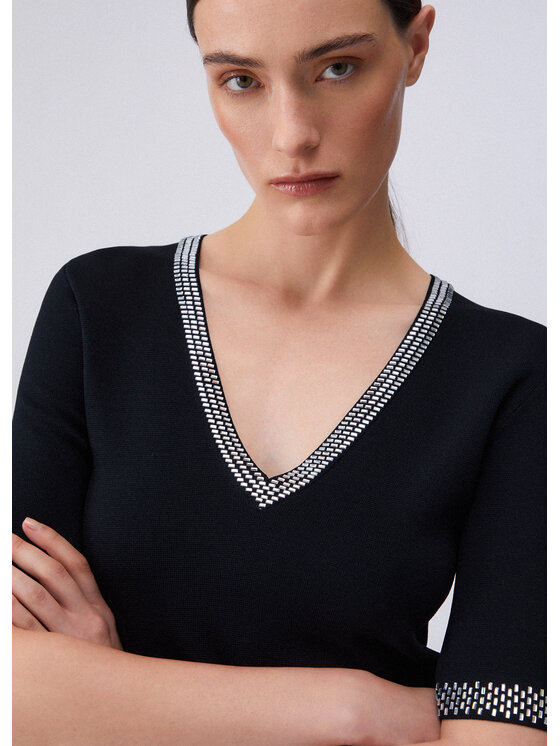 Liu Jo Liu Jo Sweter WA6222MS55N22222 Czarny Regular Fit