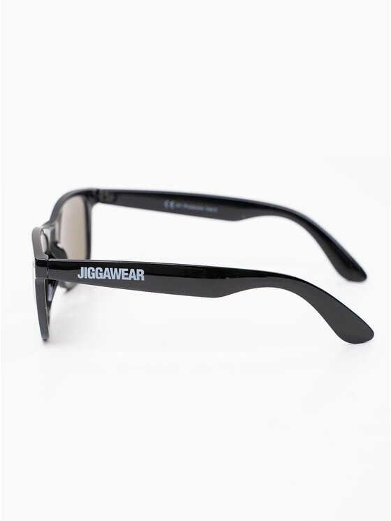 Jigga Wear Jigga Wear Okulary przeciwsłoneczne Klasyczne na wakacje lato urlop basen Czarny