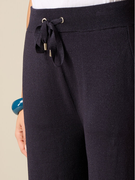 Oltre Oltre Pantaloni di tessuto P603J002463N034 Blu Baggy Fit