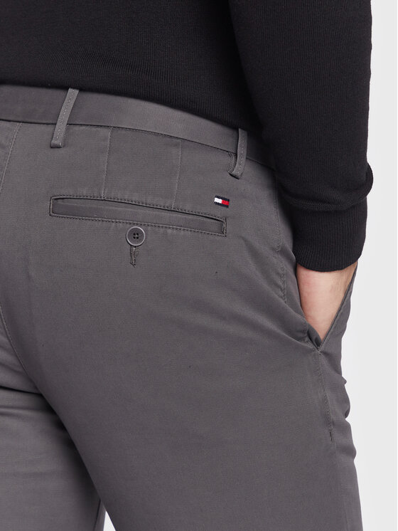 Tommy Hilfiger Tommy Hilfiger Chinosy Core Denton MW0MW28884 Szary Straight Fit