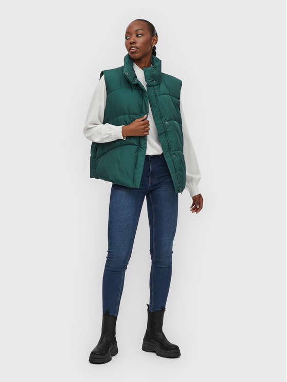 Vila Vila Безрукавка Nilly 14075105 Зелений Relaxed Fit