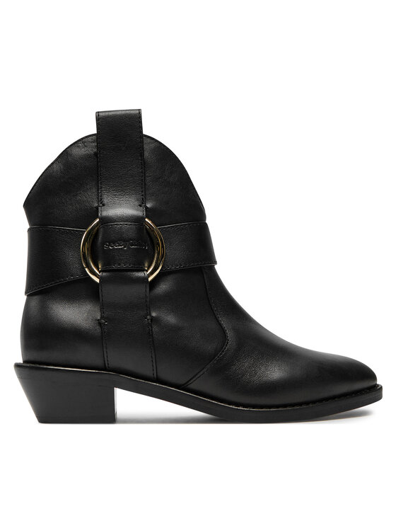 Cizme și botine cowboy See By Chloé New Ring SB43000A Negru