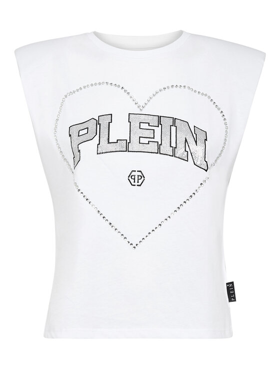 PHILIPP PLEIN PHILIPP PLEIN Tank top 18871 Bílá Skin Tight Fit