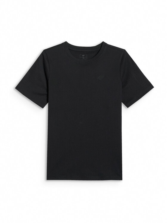 4F 4F T-Shirt BASIC+ Czarny Oversize