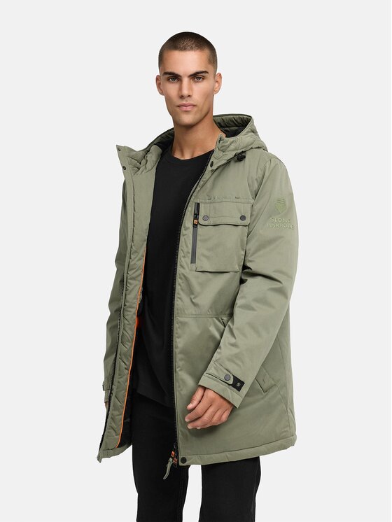 Stone Harbour Stone Harbour Kurtka zimowa Fintaan Zielony Regular Fit