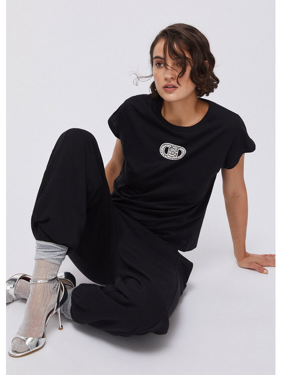 Liu Jo Liu Jo T-shirt TA6164JS870P9298 Nero Regular Fit