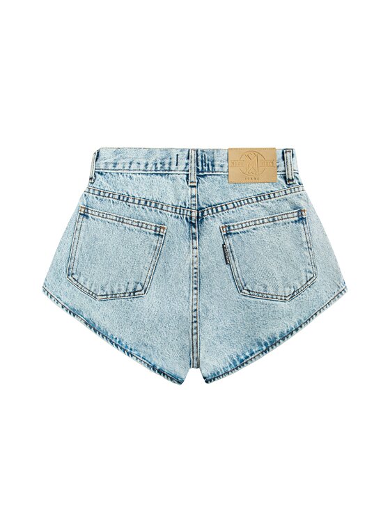 MissDenim MissDenim Szorty jeansowe High Waist Niebieski Regular Fit