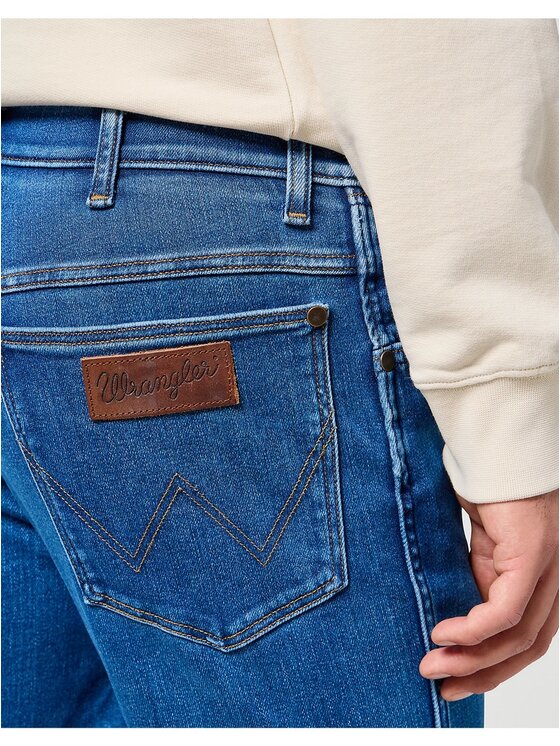 Wrangler Wrangler Jeansy River Niebieski Slim Fit