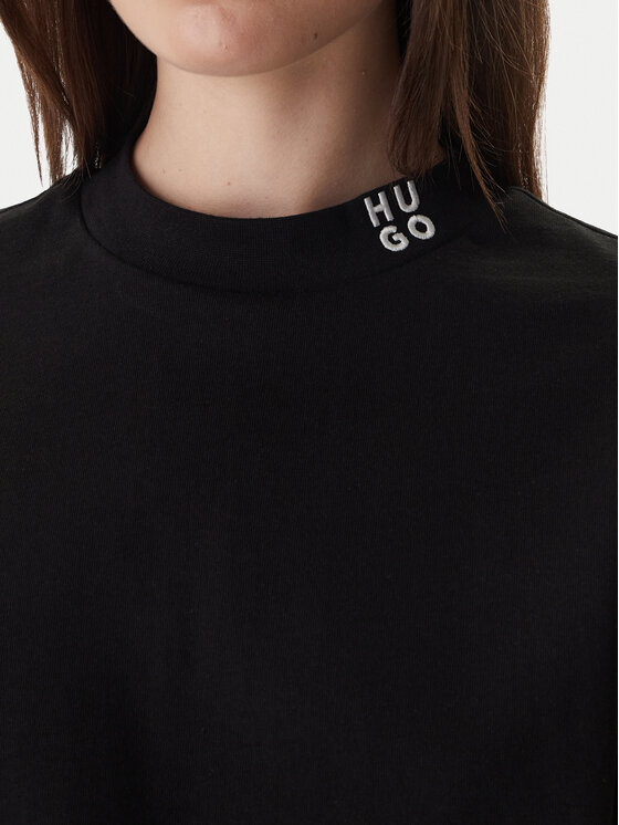 HUGO HUGO T-krekls Damelody 50561189 Melns Regular Fit