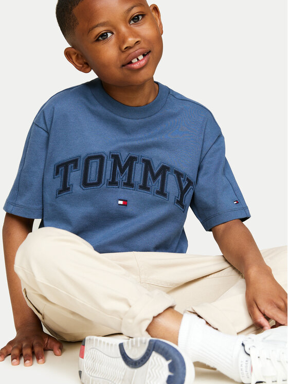 Tommy Hilfiger Tommy Hilfiger T-Shirt Varsity KB0KB08666 Μπλε Regular Fit