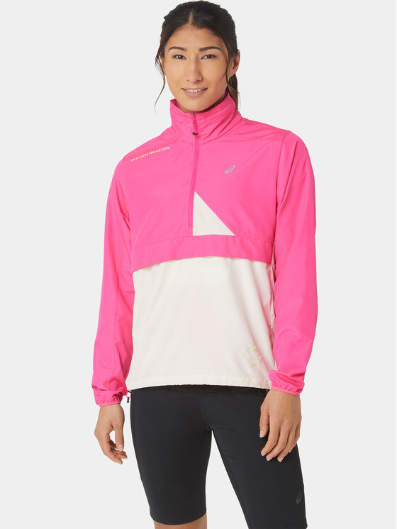 Asics Giacca da corsa Fujitrail 2012C398 Rosa Ahletic Fit, taglia : L