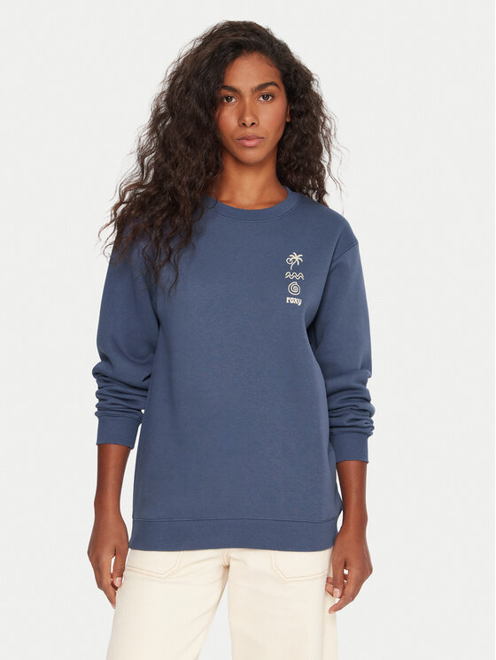 Roxy Roxy Pulóver Surf Stoked ERJFT05018 Kék Regular Fit