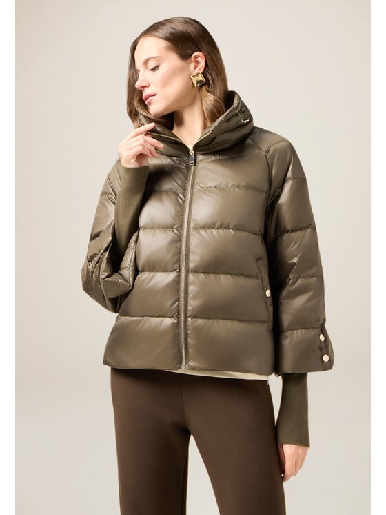 Oltre Oltre Giubbotto piumino F901J000216N035 Marrone Baggy Fit