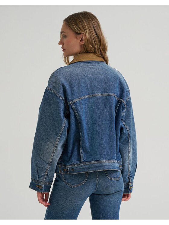 Lee Lee Kurtka jeansowa X MM STORM RIDER JKT Niebieski Regular Fit