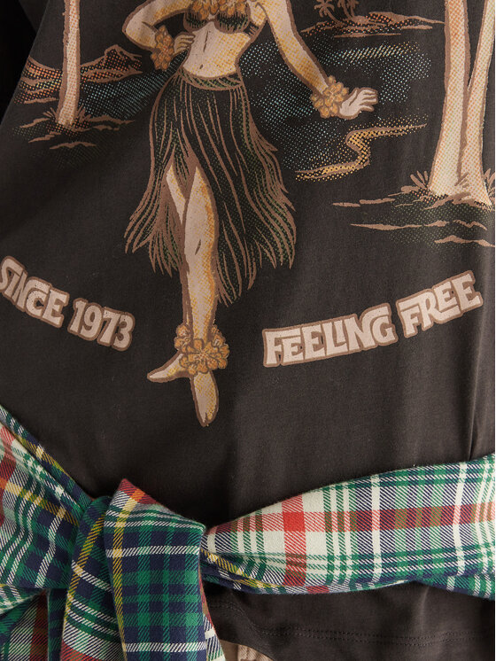 Billabong Billabong Тишърт EBJZT00477 Черен Oversize