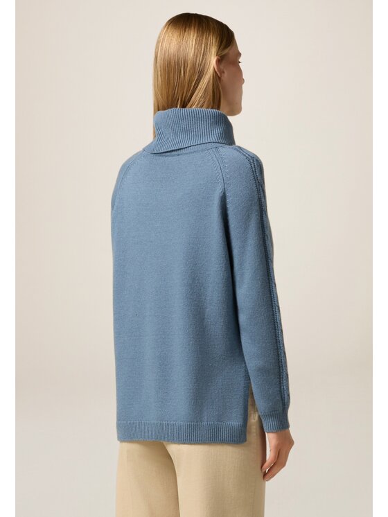 Oltre Oltre Cardigan M319J005057N004 Turchese Regular Fit