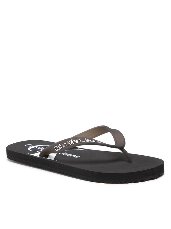 Calvin Klein Jeans Calvin Klein Jeans Infradito Beach Sandal Monogram Tpu YM0YM00055 Nero
