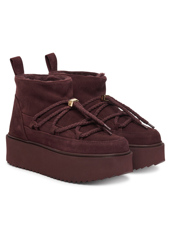 Inuikii Inuikii Čizme za snijeg Classic Low Platform 75204-004 Tamnocrvena
