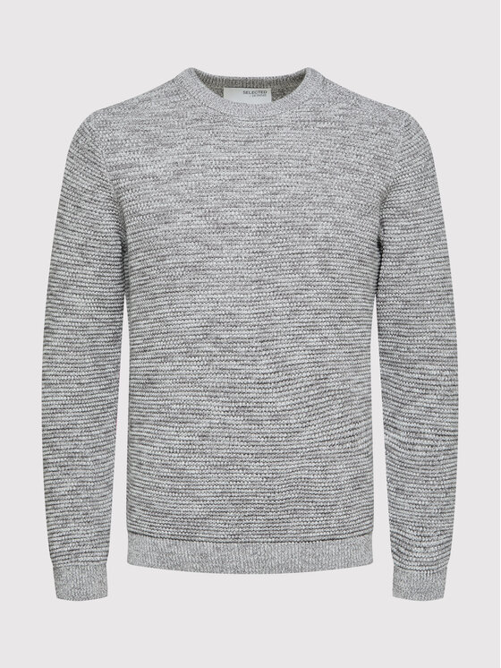 Selected Homme Selected Homme Sweter Vince 16059390 Szary Regular Fit