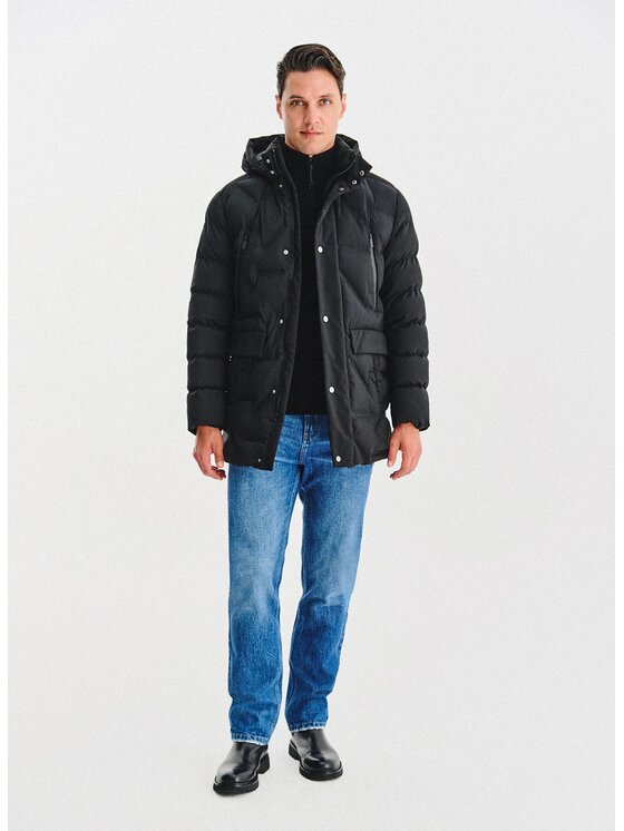 Pako Lorente Pako Lorente Kurtka zimowa P25WN-5X-015 Czarny Classic Fit