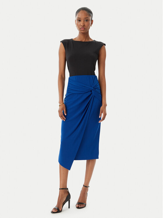Rinascimento Rinascimento Midi sijonas CFC0123489003 Mėlyna Regular Fit