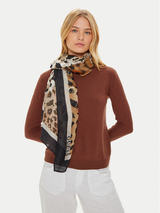 Eșarfă Guess AW5227 SIL30 Maro