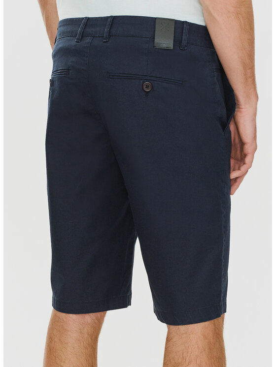 Pako Lorente Pako Lorente Szorty materiałowe P24SF-WS-005 Granatowy Classic Fit