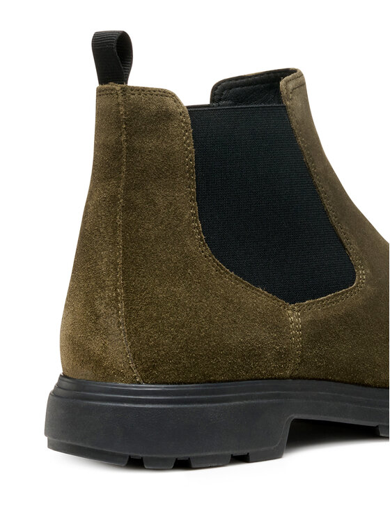 Geox Geox Kotníková obuv s elastickým prvkem U Meiern U56LZA 00023 C3009 Khaki