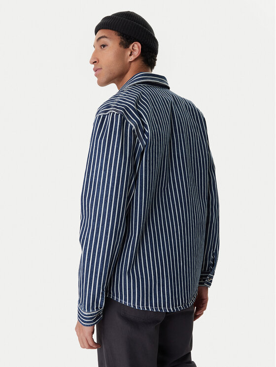 RVCA RVCA Jeans srajca Dayshift Hickory 23A053511 Modra Regular Fit